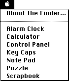 Program Menu Mac OS 1.1