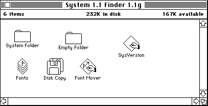 Finder Mac OS 1.1