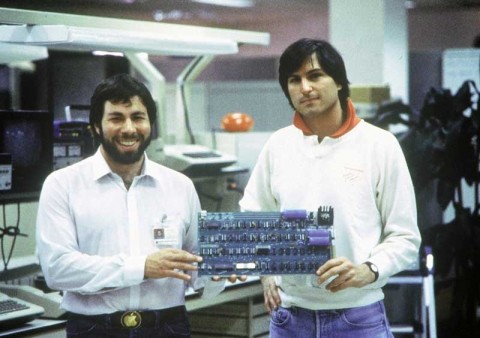 Steve Wozniak and Steve Jobs