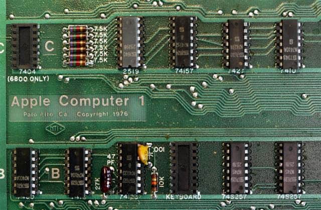 1976: Apple I - Mainboard
