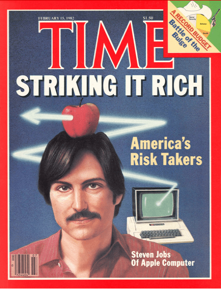 Time Cover Steve Jobs - 1982: America's Risk Takers
