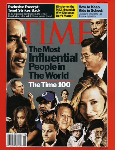 Time Cover Steve Jobs - 2007: The Most Influential People in The World