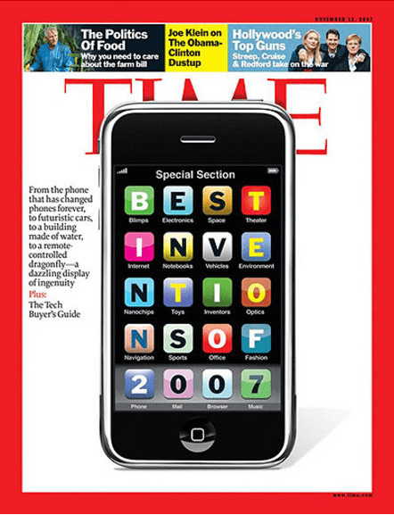 Time Cover Steve Jobs - 2007: Best Innovations - iPhone