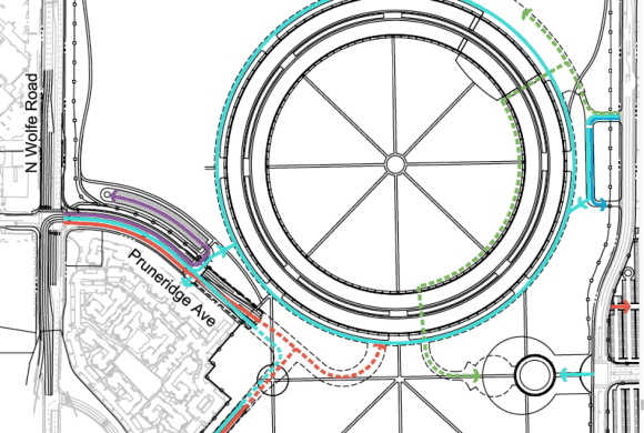 Traffic planning - Apple Campus 2 - © Apple Inc. - Foster + Partners