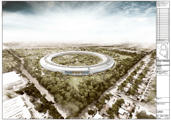 Apple Campus 2 - E Homestead Rd / N Tantau Ave. - © Apple. Inc. - Forster + Partners