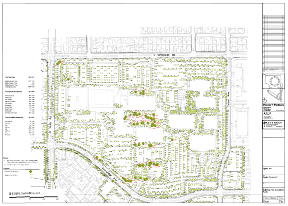 Plantation Planning - Apple Campus 2 - © Apple Inc. - Foster + Partners