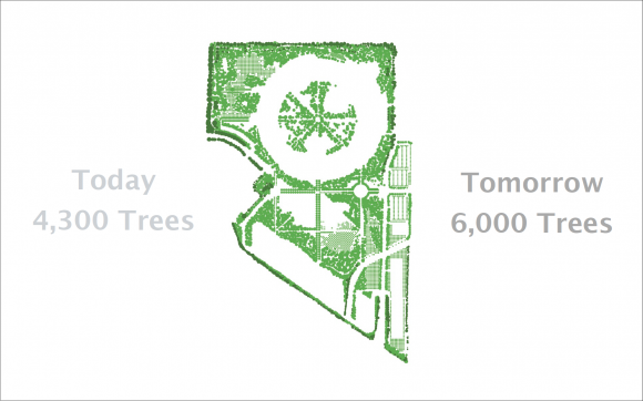Plantation Planning - Trees - Apple Campus 2 - © Apple Inc. - Foster + Partners