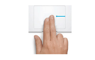 Two-finger swipe - Notification Center