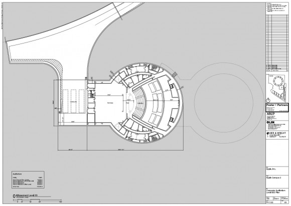 Apple Campus 2 - Auditorium Basement (Updated March 2012)