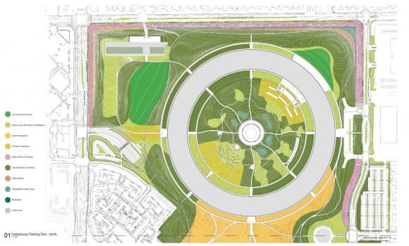 Apple Campus 2 - Herbaceous Plan (Updated March 2012)
