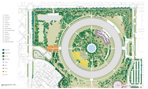 Apple Campus 2 - Landscape Plan North (Updated March 2012)