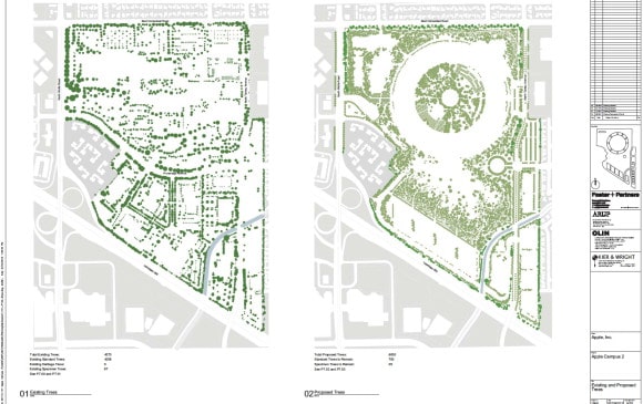Apple Campus 2 - Proposed Trees (Updated March 2012)