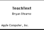 About TeachText Mac OS 4.2