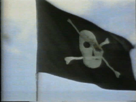 Pirate flag above the Mac developers' building “Bandley III”